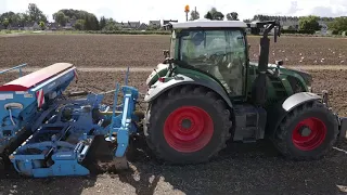 Groenbemesting zaaien met Fendt 516 & Rabe & Lemken Saphir 7 Akkerbouwbedrijf Deijkers-Kavelaars