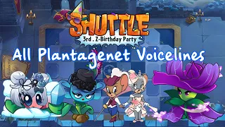 [PVZ2 Shuttle] All Plantagenet Dynasty plants (including NPCs)'s voicelines.