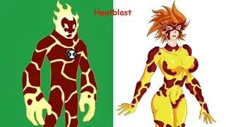 Ben 10 GENDER SWAP | Ben 10 Aliens Female Version 2017