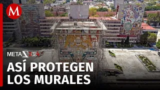 Murales y obras del Centro SCOP continúan en resguardo después de los sismos de 1985 y 2017