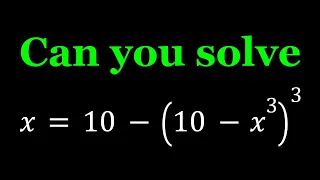 A Nonic Polynomial Equation