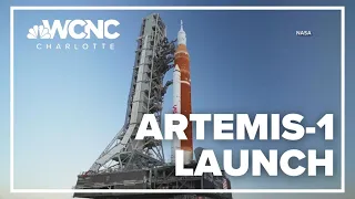 NASA launch of Artemis moon rocket