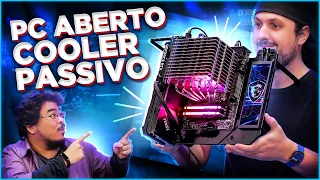 MONTANDO UM PC NUM GABINETE ABERTO DO ALIEXPRESS COM COOLER PASSIVO!