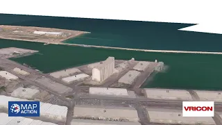 3D visualisation of Beirut Port, pre-explosion