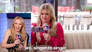 Kelly Clarkson answers Kylie Minogue's question about vocal range (2023)