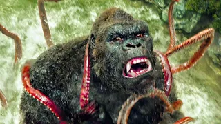 Kong vs Giant Squid Fight Scene - "Mire Squid" - Kong: Skull Island (2017) Movie Clip