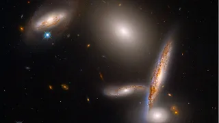 Celebrating Hubble’s 32nd Birthday with a Galaxy Grouping