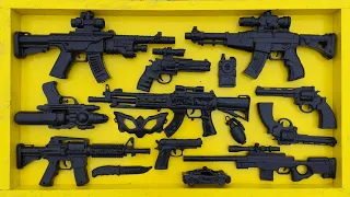 Clean 7 AWM Sniper Guns, 5 M16 Guns, 3 AK47 Guns, Pistol Coboy, Pistol Spider-man, Granat, #01