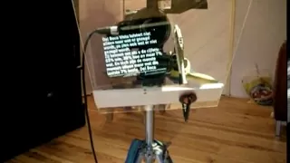 how to make the simplest autocue or teleprompter in the world