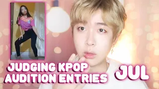 Giving Tips and Advice to Online Kpop Audition Videos / Judging Kpop Audition Trainee Videos JULY