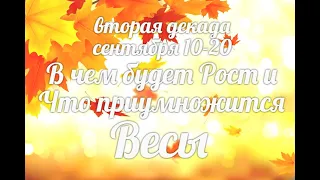 ♎ВЕСЫ. 10-20 сентября. Таро-Гороскоп Весы/Taro_Horoscope Libra.