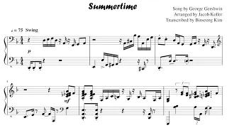 Summertime by Jacob Koller (Transcription)