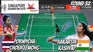 Pornpicha CHOEIKEEWONG vs Aakarshi KASHYAP | KFF Singapore Open Badminton 2024