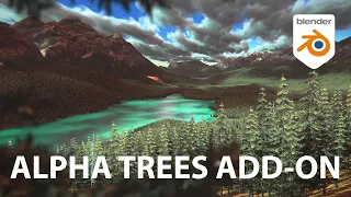 Render Millions of Trees in Blender! | Alpha Trees Add-On Review