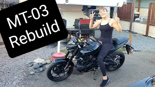 Rebuilding My friends's 2020 Yamaha MT-03