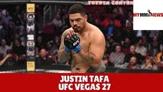 Justin Tafa on Jared Vanderaa fight, the word c**t, his tree-trunk legs, and much more | MyMMANews