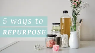 5 Ways to Repurpose Your Glass Jars and Bottles + How to Remove Labels