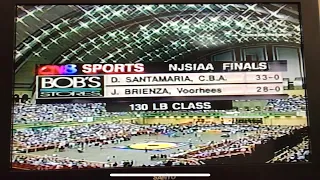 John Brienza vs Dave Santamaria, 130lb NJSIAA State Wrestling Finals 1998