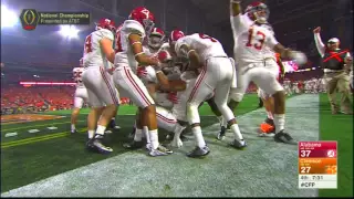 Kenyan Drake returns kickoff 95 yards for a touchdown - Alabama vs Clemson