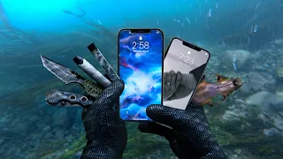 Found Working iPhone 12 Pro Max & iPhone X Underwater in River