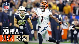 Cincinnati Bengals vs. New Orleans Saints | 2022 Week 6 Highlights