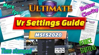 MSFS2020*OpenXr Toolkit, Nvidia Panel, Wmr, Pitool & Much more Updated SU11*Reverb G2, Pimax, Quest