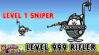 [The Battle Cats] - When the Sniper Cat got a new Automatic Rifle!