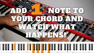 Create CRAZY Chords with only 1 Extra Note | Raised 5th Concepts