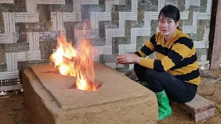 How to make a wood stove with clay, building daily life | Chuc Thi Hong