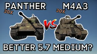 5.7 PANTHER vs 5.7 SHERMAN - Which is Better? - WAR THUNDER