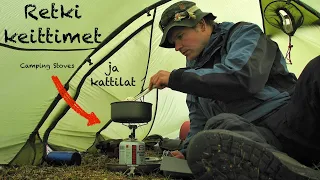 Fishing-Hiking.com 9: Camping stoves. Gas stove, liquid stove, multi fuel stoves, campfire. ENG SUBS