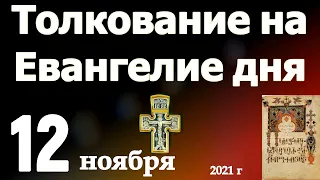 Толкование на Евангелие дня  12 ноября  2021 года