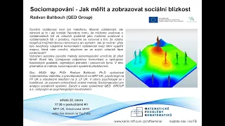 Sociomapování: Jak měřit a zobrazovat sociální blízkost – R. Bahbouh [seminář MPN 22.2.2023]