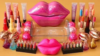 Mixing”Lipstick” Eyeshadow and Makeup,parts,glitter Into Slime!Satisfying Slime Video!★ASMR★