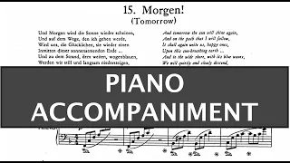 Morgen Op.27 No.4 (R. Strauss) - Piano Accompaniment in F Major