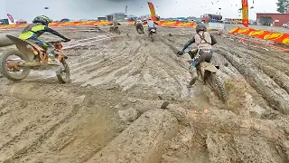 Racing Dirt Bikes in Mud and Pouring Rain  - Hemonds MX @JDayOffroadRacing  Pro 125 Moto 2 GoPro