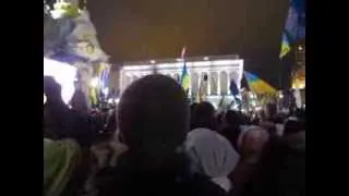 #Євромайдан. А ми знову співаємо гімн. Щодня краще