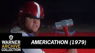 Meatloaf Destroying Cars | Americathon | Warner Archive