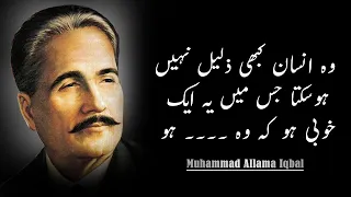 Allama Iqbal R.A Quotes | Aham Batain | Woh Bandah Kabhi Zaleel Nahi Ho Sakta jo | Self Motivation