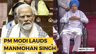 PM Modi Praises Ex-PM Manmohan Singh In Rajya Sabha Farewell Speech: ‘The Way He Has Guided…’