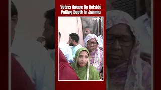 Lok Sabha Elections 2024 Phase 2: Voters Queue Up Outside Polling Booth In Jammu