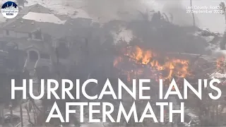'Once in a 500-year' - Drone: Widespread destruction around Ft. Myers, Florida after Hurrican Ian
