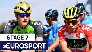 BinckBank Tour 2018 | Stage 7 Finish Highlights | Cycling | Eurosport