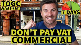 How to Buy Commercial Property Without Paying VAT (TOGC)
