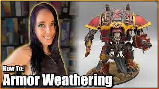 Adding the GRIMDARK to a Warhammer 40k Knight | Model Weathering Guide