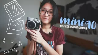 my first instant camera // instax mini 90 NEO Classic unboxing