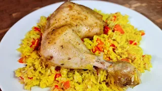 Курица с рисом и овощами в рукаве в духовке 🐔