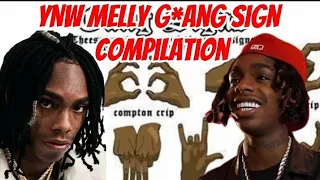 YNW MELLY'S G*ANG SIGN COMPILATION #ynwmelly #ynwmellytypebeat #fyp #hiphop #music #rap #youtube