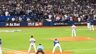 My view of Jose Bautista's Game 5 home run - Blue Jays vs. Rangers 10/14