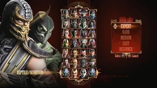 Mortal Kombat 9 - Expert Tag Ladder (Reptile & Scorpion/3 Rounds/No Losses)